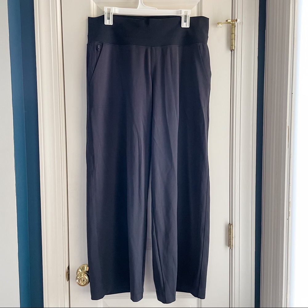 Athleta Venice Wide Leg Pant Black Size L Petite